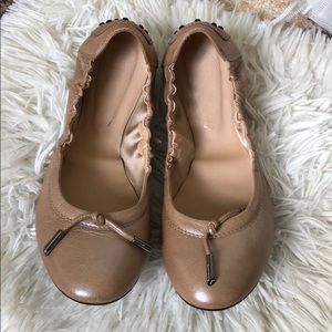Tod’s shoes. Flats. Size 8. Tan w sparkles color.